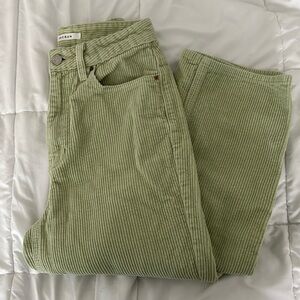 PacSun Women’s Light Green Corduroy 90’s Boyfriend Jeans